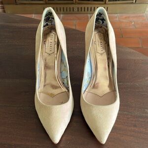 Ted Baker powder pink 4 inch heels size 40.5